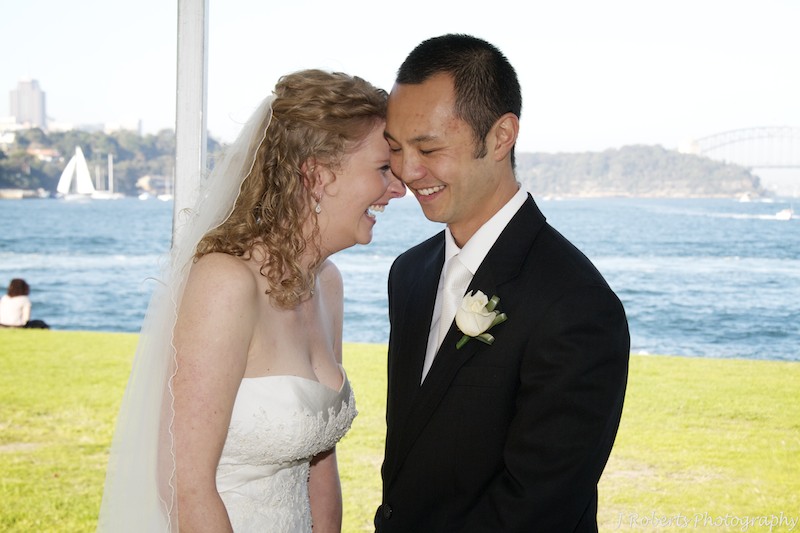 Couples shared moment - wedding photography sydney